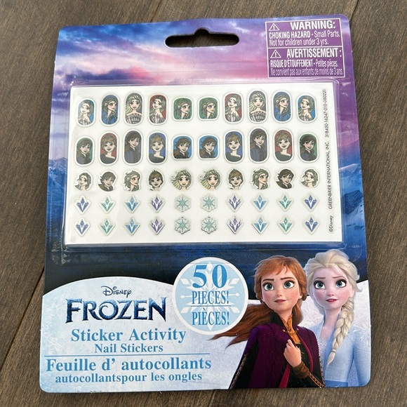 MINNIE MOUSE, FROZEN Girls Nail Sticker Set, Beauty Fashion Play, Removable - Picture 4 of 6